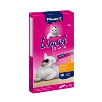 Vitakraft Cat Liquid-Snack Z Kurczakiem 6x15g