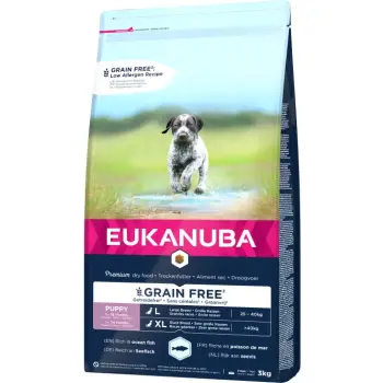 Eukanuba Puppy&Junior Large Breeds Grain Free Łosoś 3kg