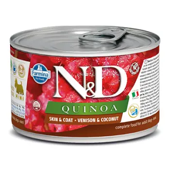 Farmina N&D Dog Quinoa Skin & Coat Venison & Coconut Mini 140g