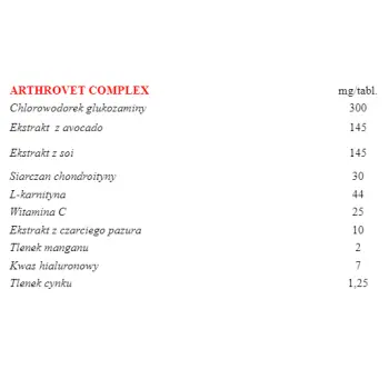 VETEXPERT Arthrovet HA Complex 90 Tabletek