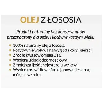 VITASOL Olej Z Łososia Dla Psa 500ml