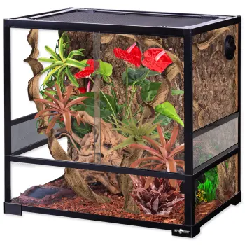 REPTI PLANET Terrarium Szklane Drzwi Przesuwne 60x45x60cm