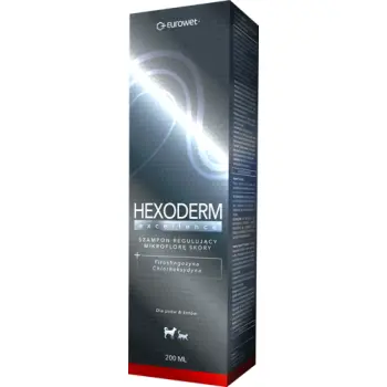 Eurowet Hexoderm Excellence Szampon Regulujący Mikroflorę Skóry Dla Psów I Kotów 200ml