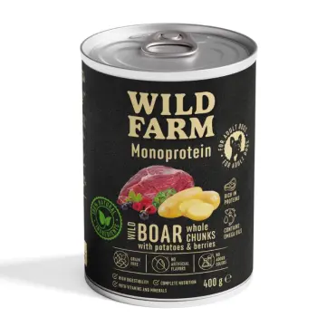 WILD FARM Monoprotein Wild Boar 400g – hipoalergiczna karma dla psa