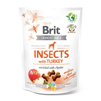 Brit Care Dog Crunchy Cracker Insects Rich In Turkey 200g