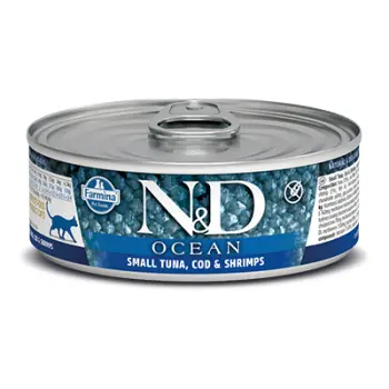 Farmina N&D Ocean Feline Small Tuna, Cod &Shrimps Adult 80g