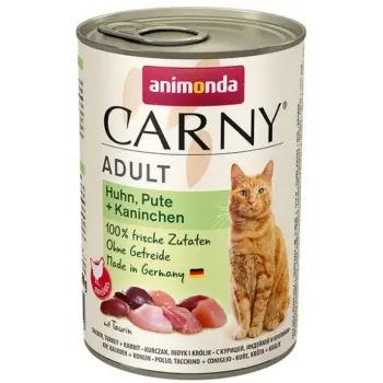 Animonda Cat Carny Adult Kurczak, Indyk I Królik 400g