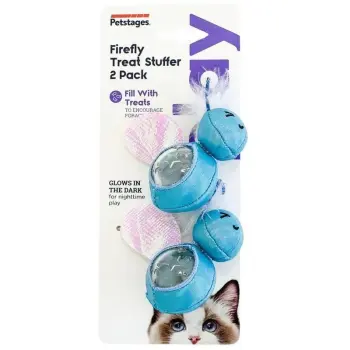 Petstages Firefly Treat Stuffer Glow-In-The-Dark Cat Toy - Świetliki na kocie przysmaki