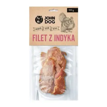 John Dog Suszony Filet Z Indyka 100g