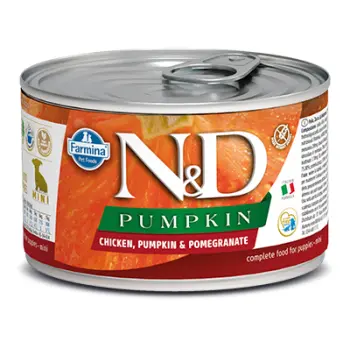 Farmina N&D Pumpkin Canine Chicken, Pumpkin & Pomagranate Puppy Mini 140g