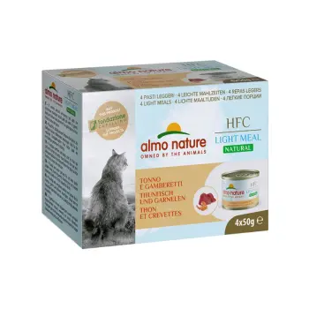 ALMO NATURE HFC Natural Light Meal Tuńczyk I Krewetki 4x50g