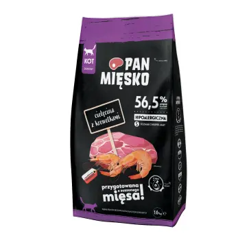 PAN MIĘSKO Cielęcina Z Krewetkami Dla Kota S 1,6kg