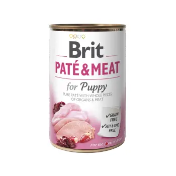 Brit Pate & Meat Puppy Kurczak Z Indykiem 400g