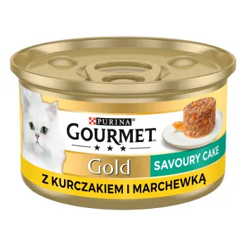 Purina Gourmet Gold Savoury Cake z kurczakiem i marchewką 85g