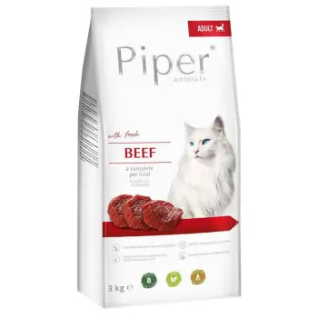 Dolina Noteci Piper Animals Z Wołowiną Dla Kotów 3kg