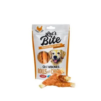 Brit Let’s Bite Chewbones Rolls With Chicken 110g