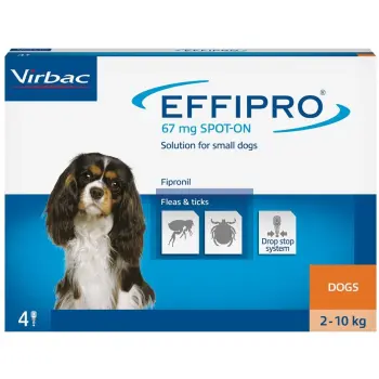 EFFIPRO Spot-On pies S 2-10 kg (pipeta 4 x 0,67ml)