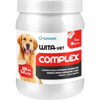 Eurowet Wita-Vet Junior + Adult 100tab