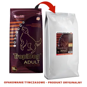 Tropidog Super Premium Adult Medium & Large Breed Kurczak I Łosoś 15kg