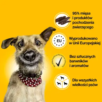 PEDIGREE Ranchos Originals 2 x 70g - przysmak dla psów z wołowiną