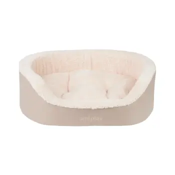 AMIPLAY Legowisko Elipsa Aspen Beżowe S