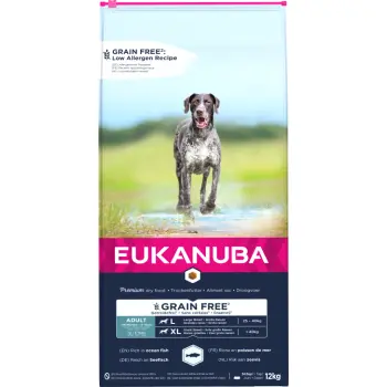 Eukanuba Adult Large Grain Free Łosoś 12kg