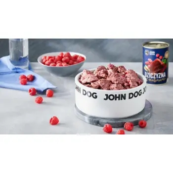 John Dog Berry Line Adult Dziczyzna Z Malinami 400g