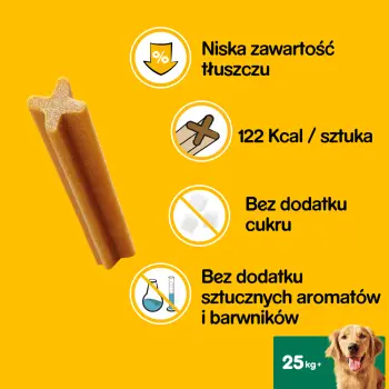 Pedigree DentaStix Przysmak Dentystyczny Dla Psów Od 4 Miesiąca I Powyżej 25kg 270g