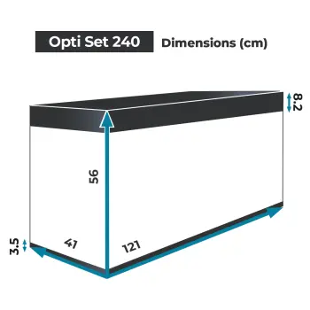 AQUAEL Zestaw Akwariowy Opti Set 240 Czarny 2.0