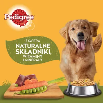 Pedigree Mokra Karma Dla Szczeniąt Mix Smaków Kurczak Z Ryżem, Jagnięcina Z Ryżem, Drób Z Ryżem I Wołowina Z Ryżem W Galaretce 12x100g