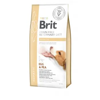 Brit Grain Free Veterinary Diet Dog Hepatic Jajko Z Groszkiem 2kg