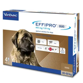 Virbac EFFIPRO Duo Pies XL 40-60 kg 4x4,02ml