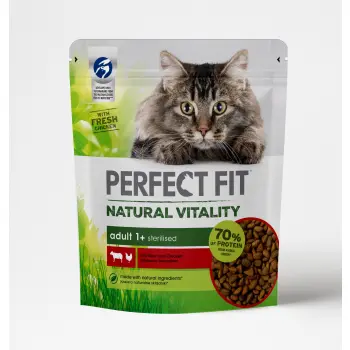 PERFECT FIT Natural Vitality Adult 1+ Z Wołowiną I Kurczakiem 650g