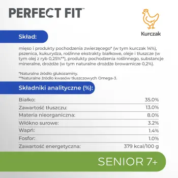 PERFECT FIT Senior 7+ Z Kurczakiem 750g