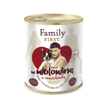 FAMILY FIRST Adult Wołowina Z Marchewką 800g