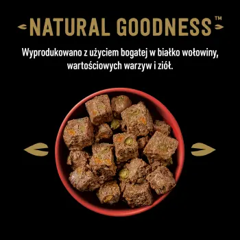 Cesar Natural Goodness Bogata W Wołowinę, Przybrana Marchewką, Fasolką I Ziołami 400g