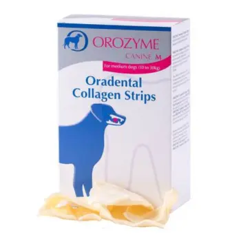 Orozyme Oradental Collagen Strips Kolagenowe Płatki Czyszczące Dla Psa M 141g