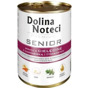 Dolina Noteci Premium Senior Cielęcina Z Marchewką I Tymiankiem 400g