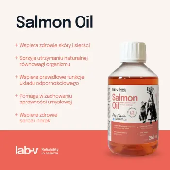 Lab-V Olej Z Łososia 100% Dla Psa I Kota W Każdym Wieku 250ml