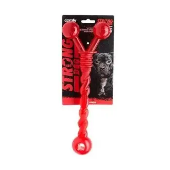 Comfy Strong Dog Twister Czerwony 30cm