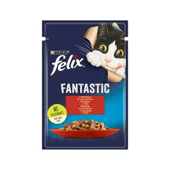 Felix Fantastic Wołowina W Galaretce 85g