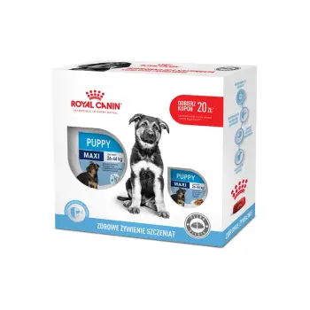 ROYAL CANIN Wyprawka dla szczenięcia MAXI PUPPY + kupon rabatowy 20zł!!!