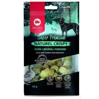 Maced Super Premium Naturel Crispy Kaczka Z Marchwią i Rozmarynem Dla Psa 80g