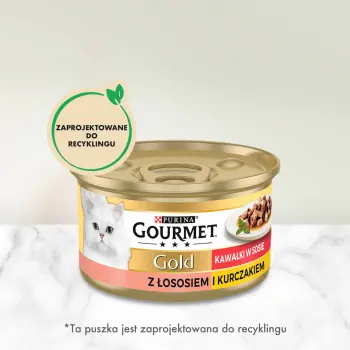 Purina Gourmet Gold łosoś/ kurczak w sosie 85g