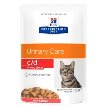 Hill's Prescription Diet c/d Urinary Stress Feline Salmon 85g