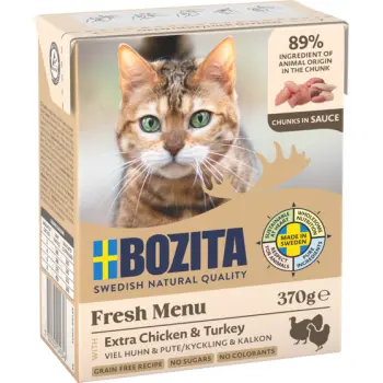 BOZITA Cat Kurczak I Indyk W Sosie 370g