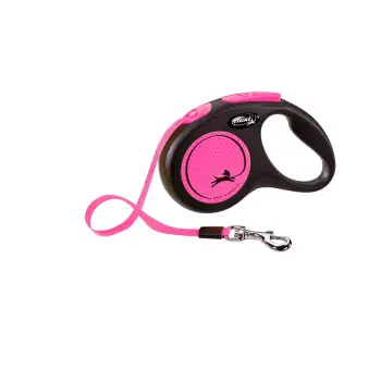 Flexi Smycz Classic S Taśma 5m Do 15kg Neon Pink