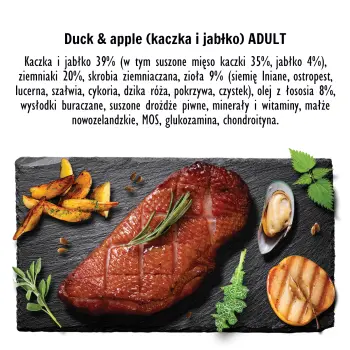 Paka Zwierzaka - Seventh heaven - Kaczka z jabłkiem (duck & apple) 9kg