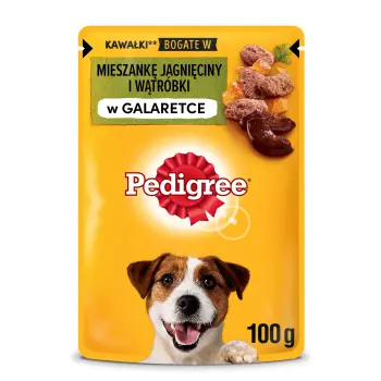 Pedigree Mokra Karma Dla Dorosłych Psów Z Jagnięciną W Galaretce 100g