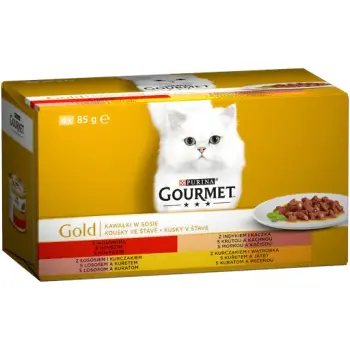 GOURMET Gold Kawałki W Sosie 4x85g